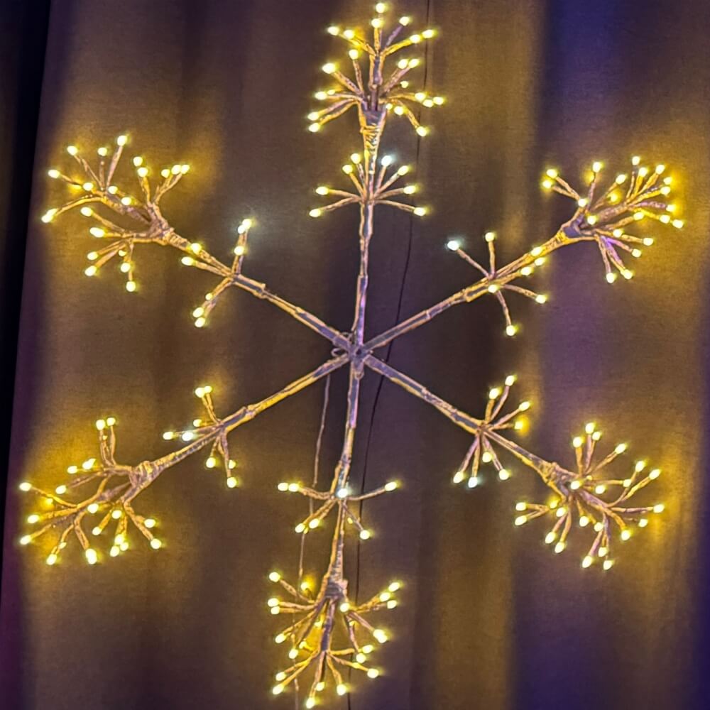 Snowflake Lights Outdoor-Warm White