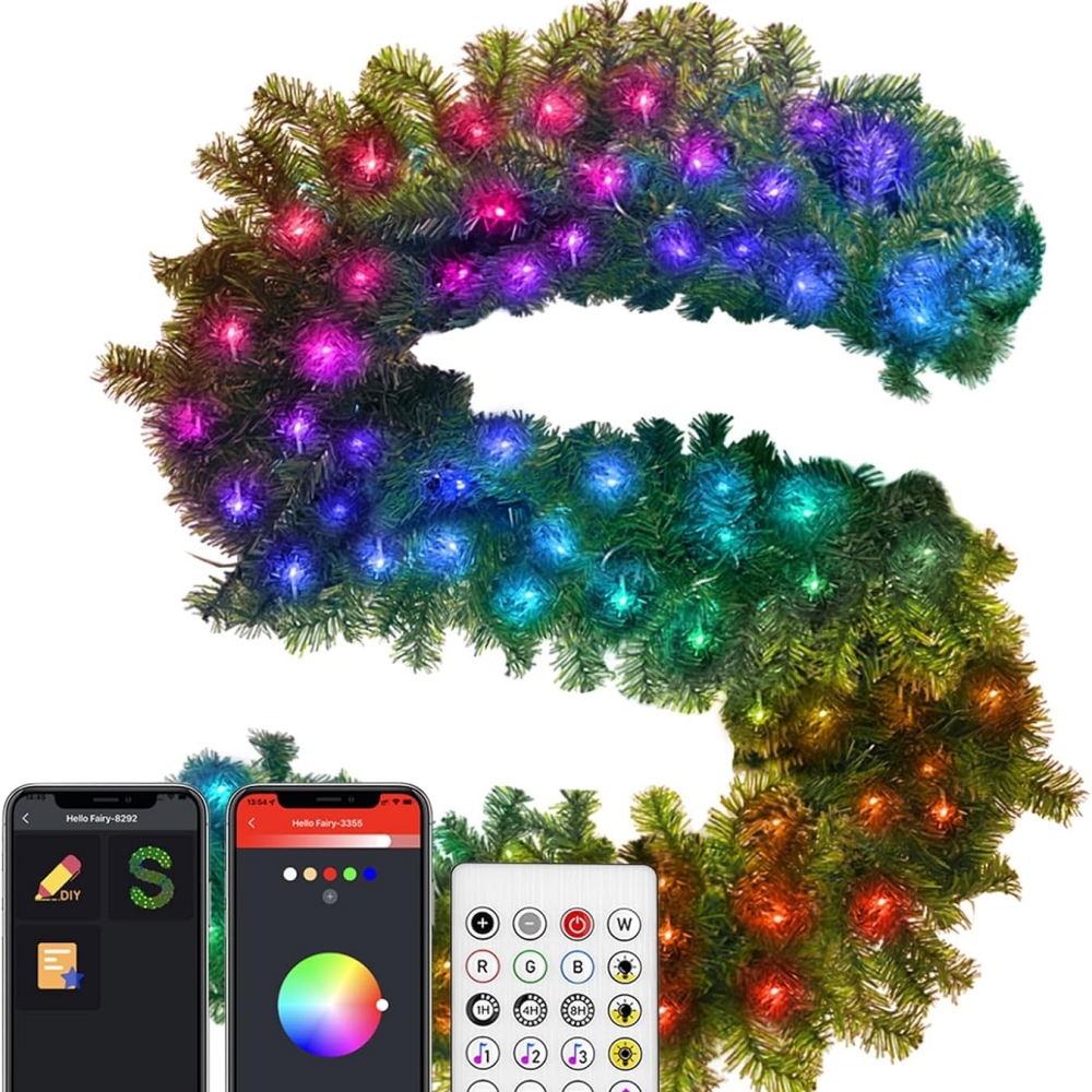 Christmas Garland with Lights