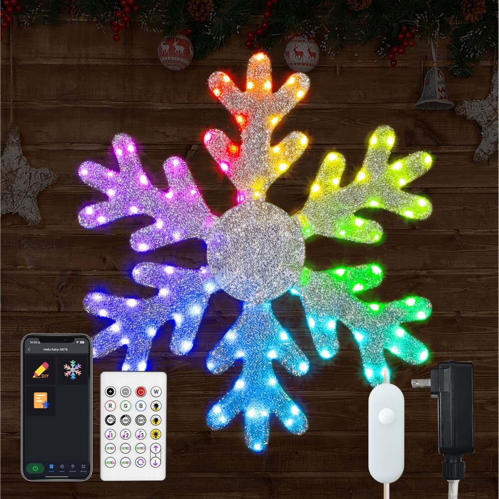 Smart Snowflake Lights Outdoor