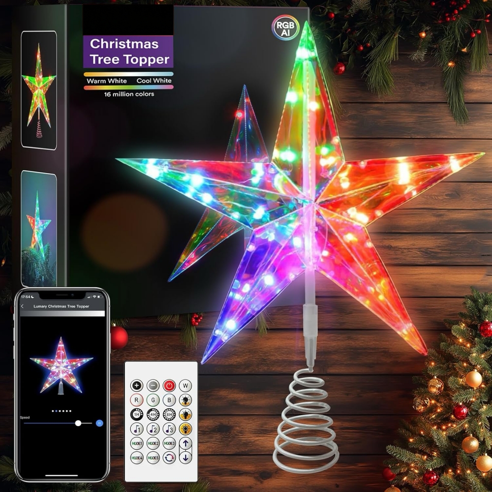 PET Tree Topper Star