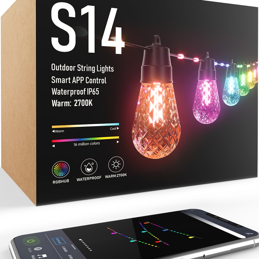 Smart S14 String Lights-Crystal