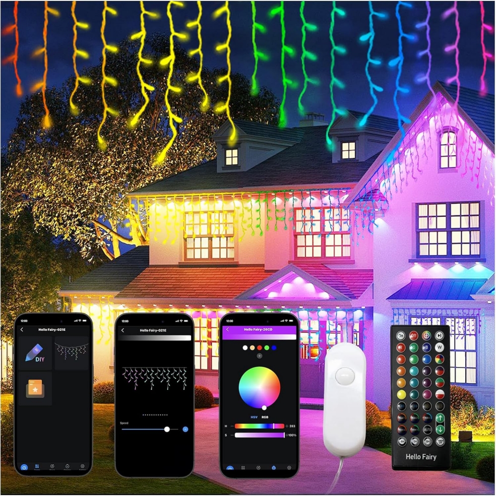 Smart Icicle Lights Outdoor