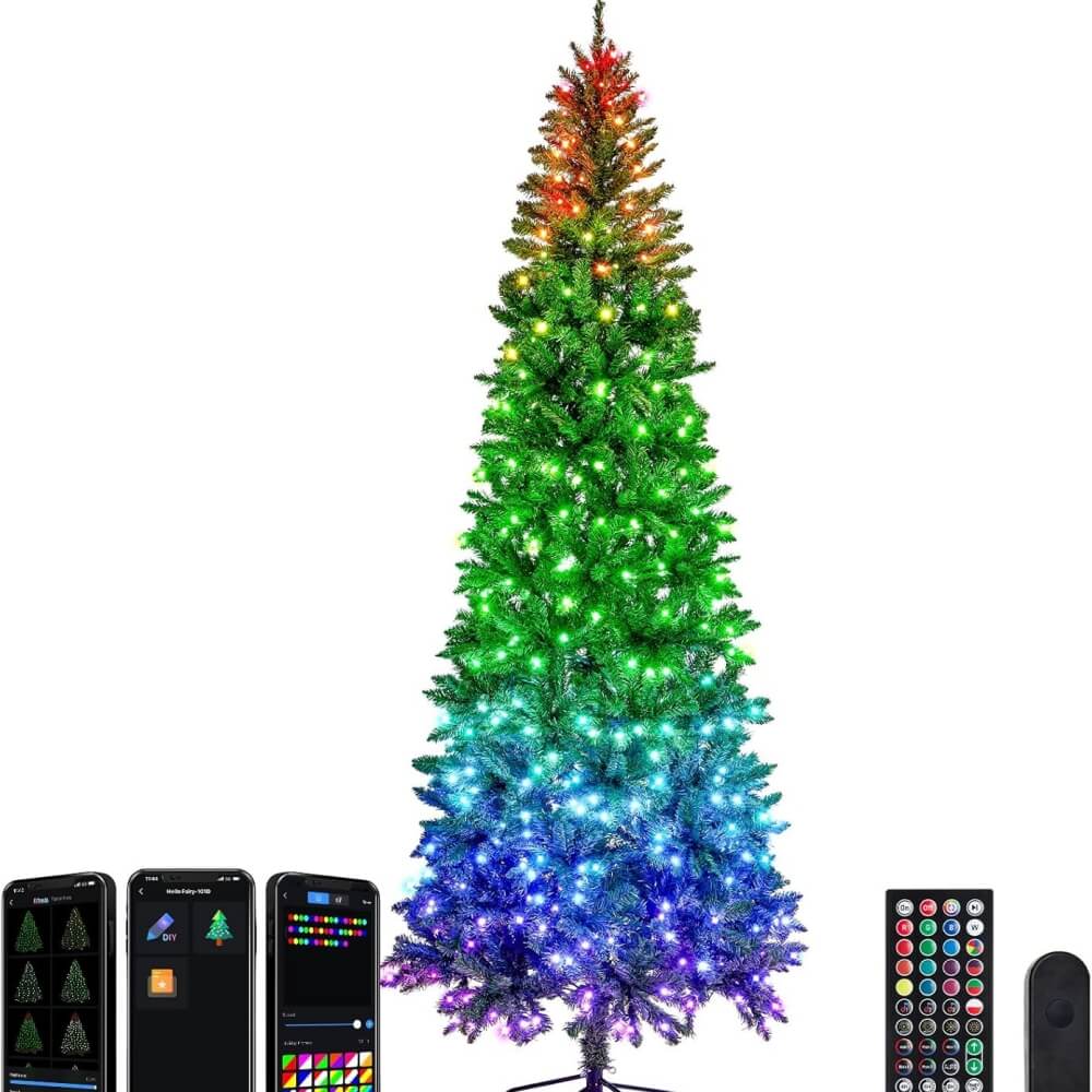 Prelit Christmas Tree with Lights-2