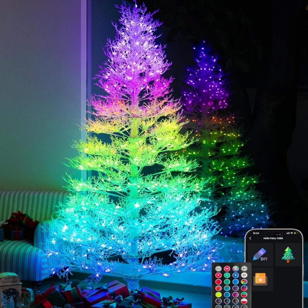 Prelit Christmas Tree with Lights-4