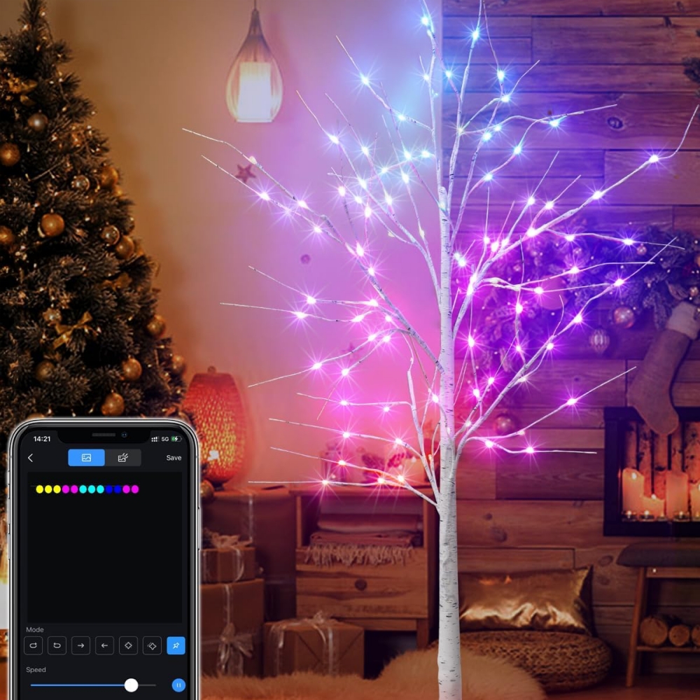 Smart LED Birch Tree